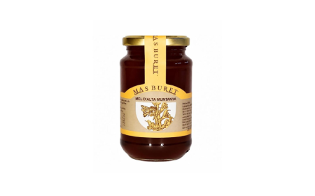 Pot de 500 ml de mel d'alta muntanya.