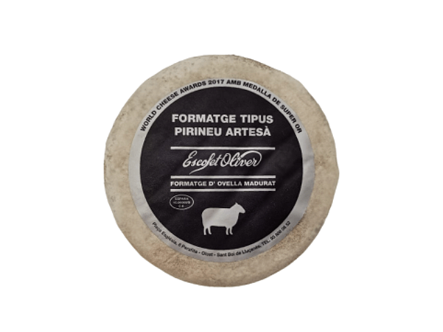  Queso tipo Pirineo artesano (World Cheese Awards 2017 con medalla de super oro).