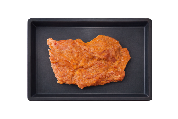 Safata de pollastre adobat.